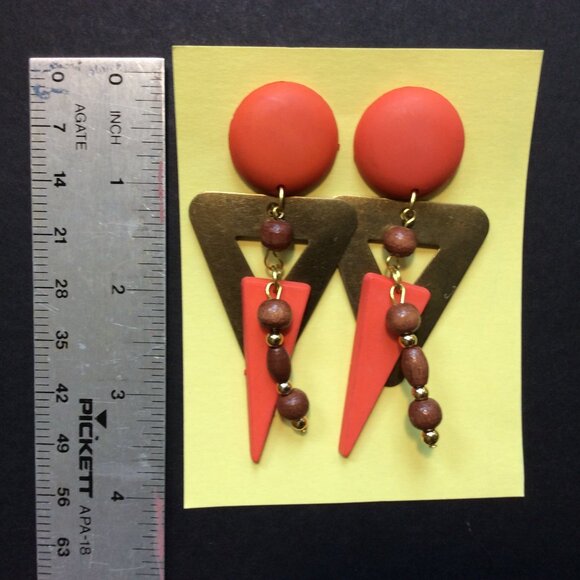 80s Earring Vibes—Because Bold Never Goes Out of Style! #RetroChic #VintageGlam - Picture 2 of 2